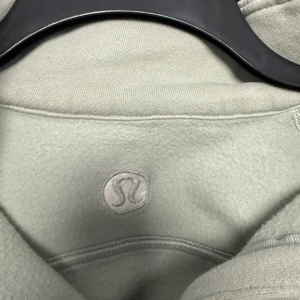 Lululemon Scuba Oversized Funnel-Neck Half Zip Jade Grey XL/XXL - Picture 4 of 6